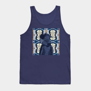 Blue Cockatoo Bird Tank Top